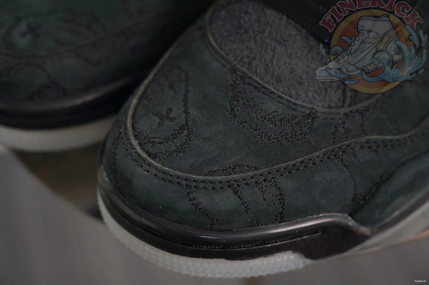 black kaws Jordan Air 4 Jordan 0217